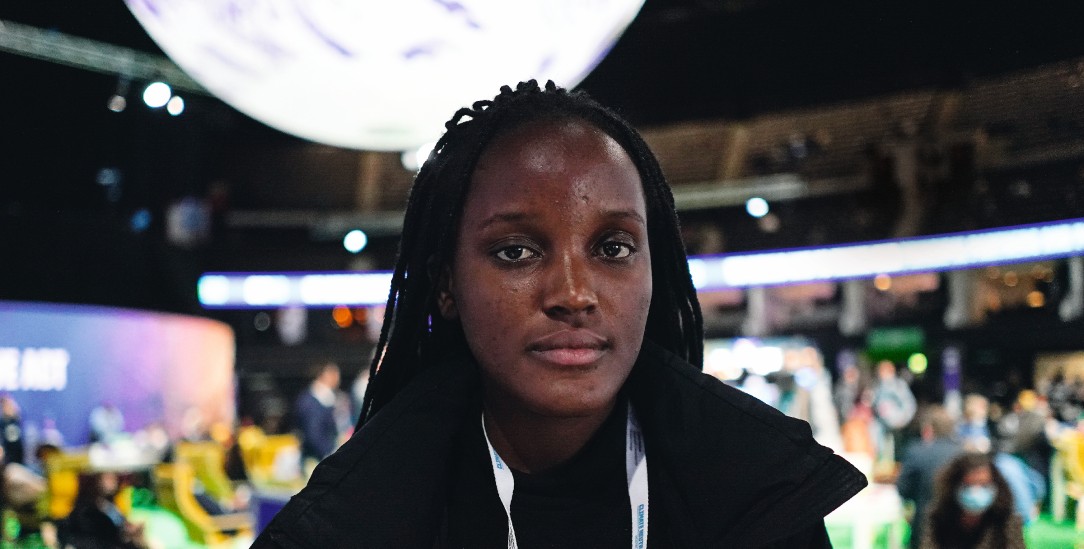 Afrikas Stimme muss gehört werden: Dafür trat die Klimaaktivistin Vanessa Nakate auf der UN-Klimakonferenz in Glasgow ein (Foto: pa/ap/Alberto Pezzali)