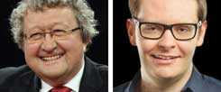 Der Politikwissenschaftler Werner Patzelt (links) ist für Debatten mit der AfD, Jan Welsch (rechts), ehemaliger Juso-Kreisvorsitzender in Konstanz und Jurastudent, hält davon nichts. (Fotos: pa/Eventpress Stauffenberg; Pfeiifer) 