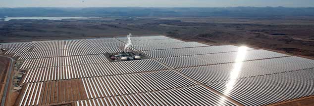 In Marokko entsteht die größte Solaranlage der Welt, das Land will zum Vorreiter beim Klimaschutz in Afrika werden, jetzt ist es Gastgeber für die 22. Welt-Klimakonferenz (Foto: pa/ap/Bounhar)