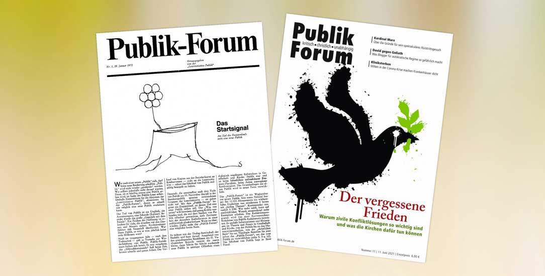 Im Januar feierte Publik-Forum sein 50-jähriges Jubiläum mit einer digitalen Podiumsdiskussion