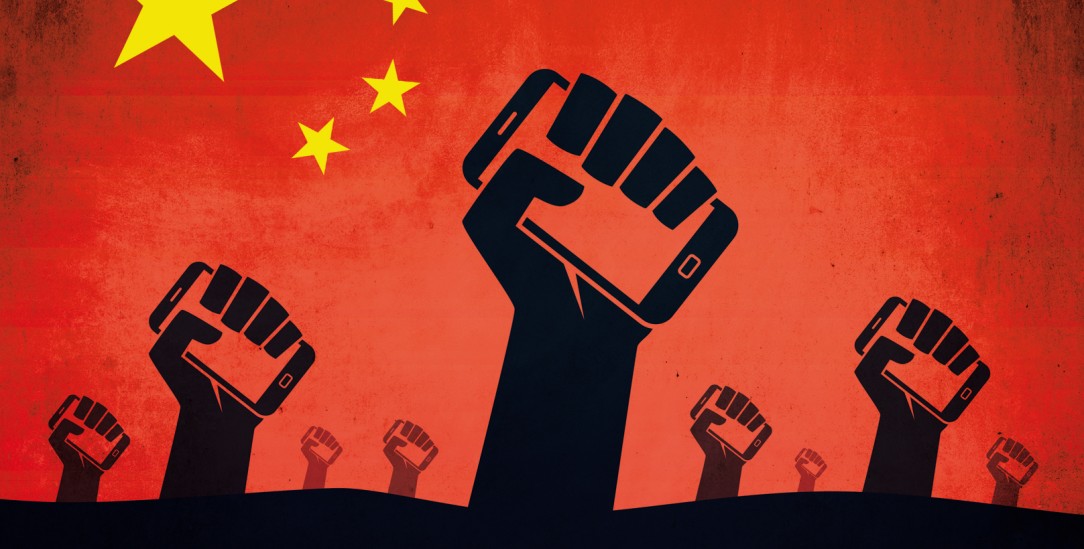 Chinas Sicht: In Hunderten von Videos und Beiträgen senden die Influencer ihre Botschaften weltweit in sozialen Medien,(Illustrationen: adobestock / oxinoxi)