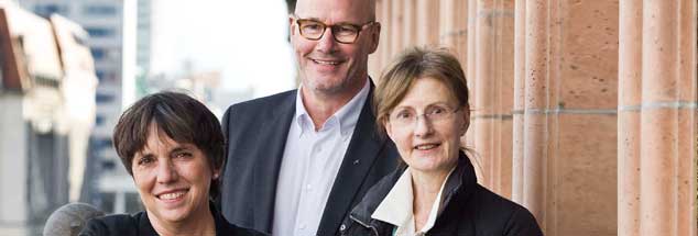 Führende Protestanten: Margot Käßmann (l.) ist weltweite Reformationsbotschafterin, Thies Gundlach ist Vizepräsident im Kirchenamt der EKD, Dorothea Wendebourg (r.) lehrt Kirchengeschichte an der Humboldt-Universität in Berlin. (Foto: Pritzkuleit)