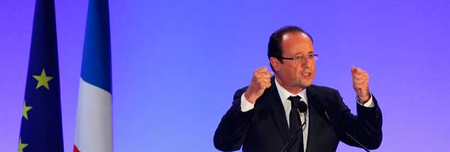 Francois Hollande, der Sieger der französischen Präsidentenwahl, will das Finanzsystem in Europa deutlich stärker regulieren, die Krisenländer könnten mit einem Wachstumsprogramm wieder auf die Beine kommen, aber kann er halten, was er versprochen hat? (Foto: pa/Bernard/abacapress.com)