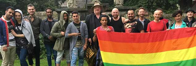In Deutschland soll sich niemand verstecken müssen: Die Rainbow Refugees in Frankfurt unterstützen schwule, lesbische und transsexuelle Geflüchtete (Foto: Rainbow Refugees/privat)