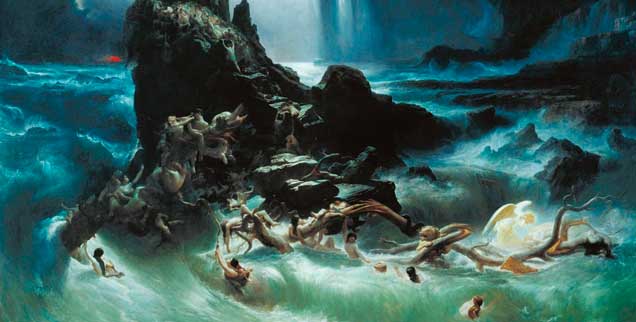 Der Ire Francis Danby malt die Sintflut: Ein Katastrophe, verursacht von einem rächenden Gott? (Foto: Wikipedia)

