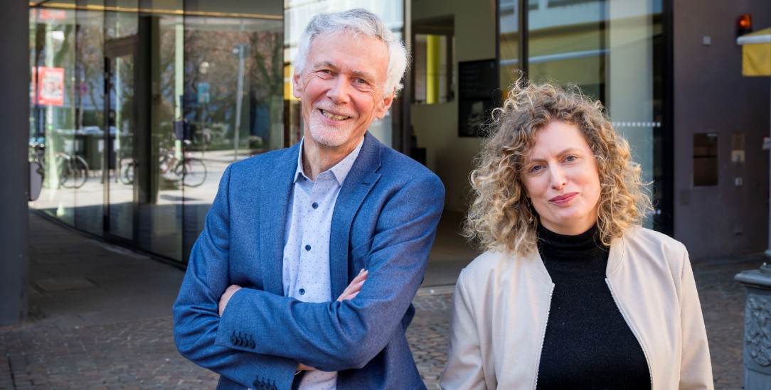Im Gespräch über den Frieden:Jochen Cornelius-Bundschuh und Friederike Krippner. (Foto: Thomas Lohnes)