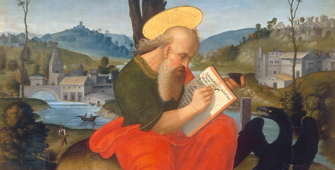  Johannes auf Patmos. Gemalt von Berto di Giovanni, Anfang 16. Jahrhundert. Perugia, Galleria Nazionale dell’Umbria. (Foto: pa/akg-images/Rabatti-Domingie)