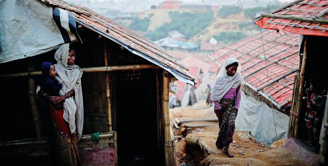 Rohingya-Frauen im Flüchtlingslager Balukhali in Cox’s Bazar