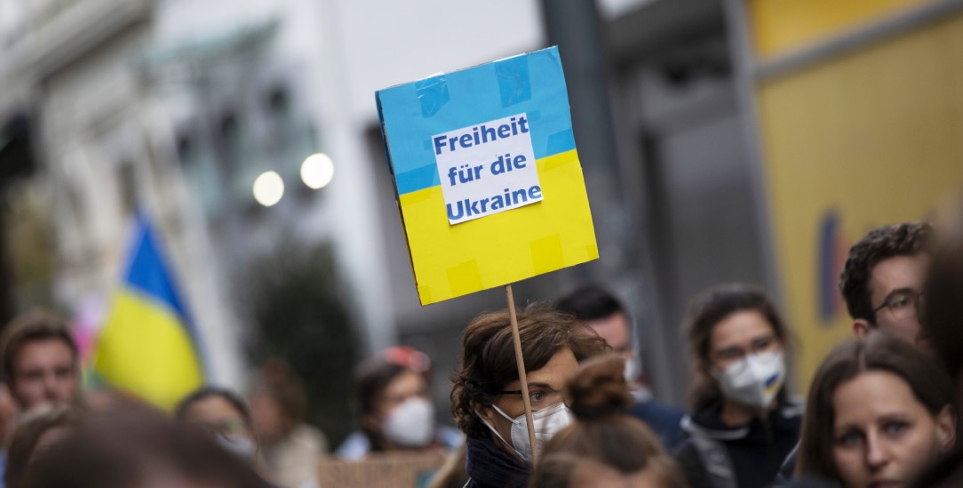 Demonstration in Bonn: «Freiheit für die Ukraine«. (pa/Banneyer)