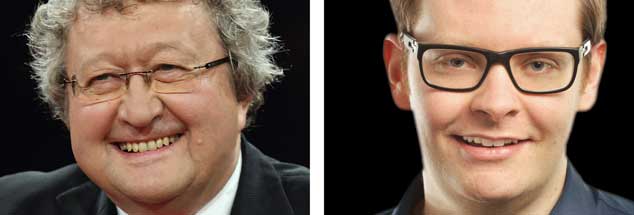 Der Politikwissenschaftler Werner Patzelt (links) ist für Debatten mit der AfD, Jan Welsch (rechts), ehemaliger Juso-Kreisvorsitzender in Konstanz und Jurastudent, hält davon nichts. (Fotos: pa/Eventpress Stauffenberg; Pfeiifer) 