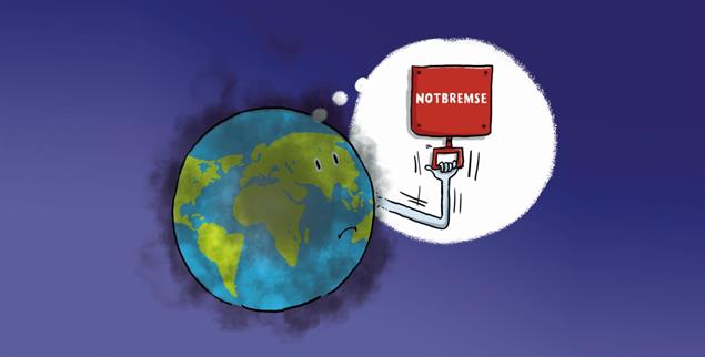 Die Klimarettung ist eine globale Herausforderung (Zeichnung: PA/Die Kleinert/Leopold Maurer)