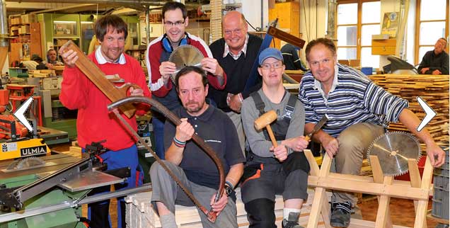 Das Gemeinwohl mehren: Das ist das Ziel, zum Beispiel bei der Arbeit in der Schreinerei der Diakonie-Einrichtung Herzogsägmühle in Oberbayern. (Foto: Herzogsägmühle/Jilka)