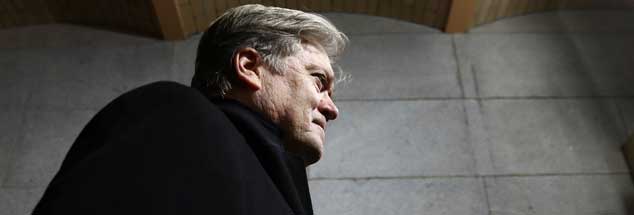 Steve Bannon am 20. Januar am Capitol in Washington, kurz vor der Vereidigung Trumps: Der Chefstratege des US-Präsidenten hat gute Drähte in den Vatikan. (Foto: pa/Win McNamee/Pool Photo via AP)

