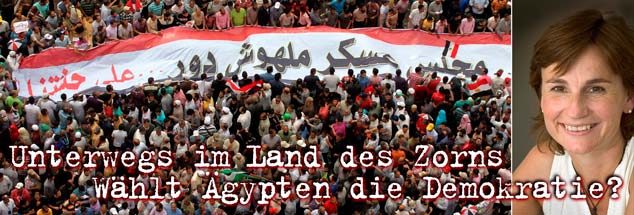 Elisabeth Zoll reist bis zum 12. Mai 2012 durch Ägypten. Wenige Tage vor den entscheidenden Präsidentschaftswahlen ist das Land im Ausnahmezustand. Unruhen begleiten die Vorbereitung der Wahl, die Ägypten in die Demokratie führen soll. (Fotos: pa/dpa/Khaled Elfiqi; Pressefoto Zoll)