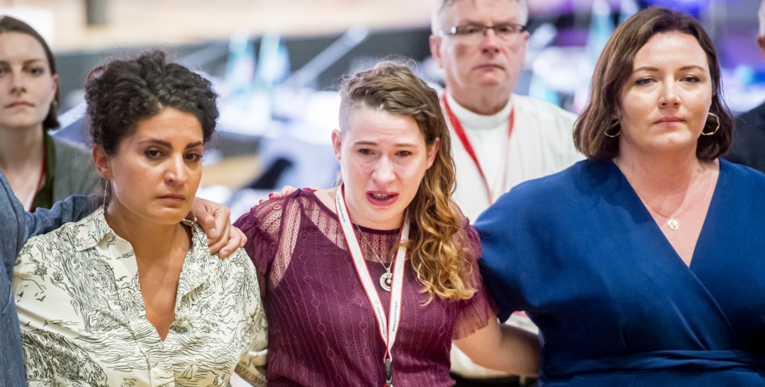 Der erste Tag der Synodalversammlung in Frankfurt endet für viele im Schock. (Foto: Synodaler Weg/Maximilian von Lachner)