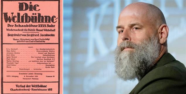 Wessen Erbe? Der Verleger Holger Friedrich hat die Löschung der Markenrechte der Familie Jacobsohn an der »Weltbühne« beantragt. (Fotos: pa/akg-images; pa/Geisler-Fotopress)  