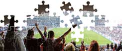 Ekstatischer Torjubel: Das Leben ist wie ein unvollendetes Puzzle, wenn ein Tor fällt, wird es für einen Augenblick ganz (Foto: pa/kosecki, Huszka/Fotolia.com)