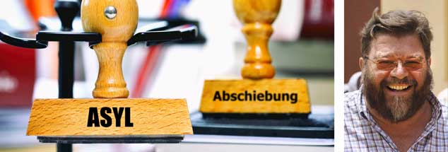 26. Mai 1993, der Bundestag beschließt eine massive Einschränkung des Asylrechts: »Dieser Tag fügte der Gesellschaft in Deutschland großen Schaden zu«, sagt Frido Pflüger (rechts), Direktor der Jesuiten-Flüchtlingsdienstes. Über Jahre im Ausland unterwegs, arbeitet er heute als Flüchtlingsseelsorger in Berlin. (Fotos: pa/Ohde; epd/ Balleis)