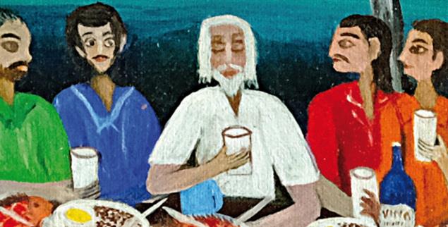 Das Abendmahl: Gemalt in Solentiname, einer Insel im Nicaraguasee