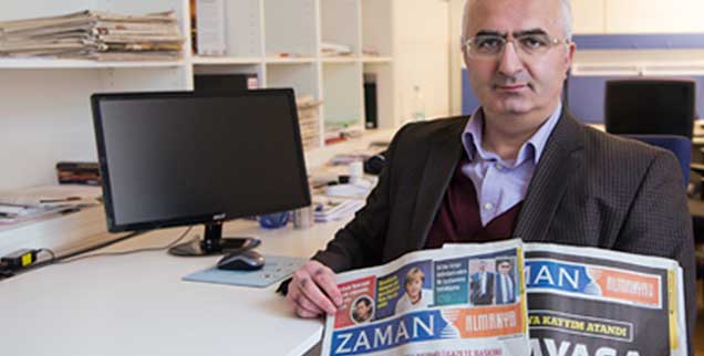 Süleyman Bag, Chefredakteur der deutschen Ausgabe der Gülen-nahen Zeitung »Zaman«, produziert künftig nur noch eine Internetausgabe. Nach der Hetzkampagne der türkischen Regierung gegen die Gülen-Bewegung brechen Abonnenten und Anzeigenkunden weg  (Foto: pa/von Jutrczenka)