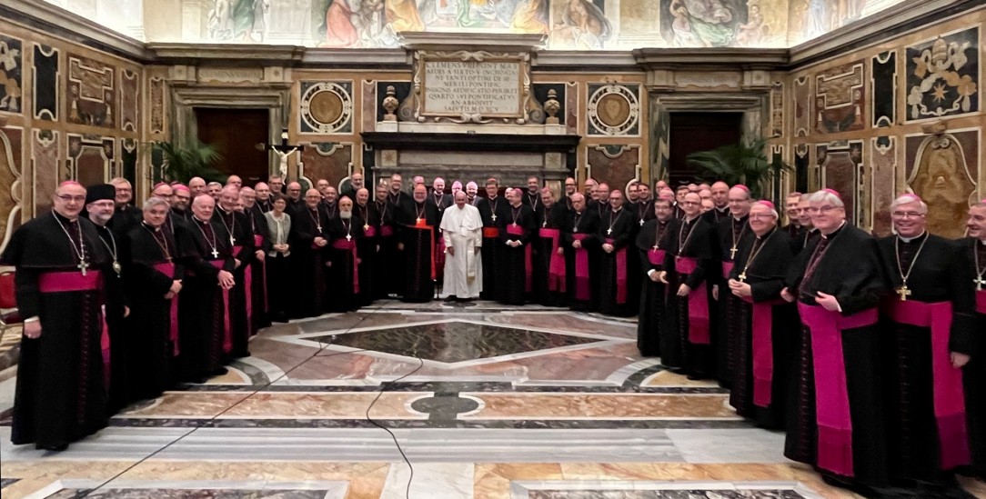 Kein päpstlicher Gesprächsbedarf zum Synodalen Weg: Der Dissens zwischen Rom und der Mehrheit der deutschen Bischöfe dauert fort. (Foto: Matthias Kopp / DBK) 