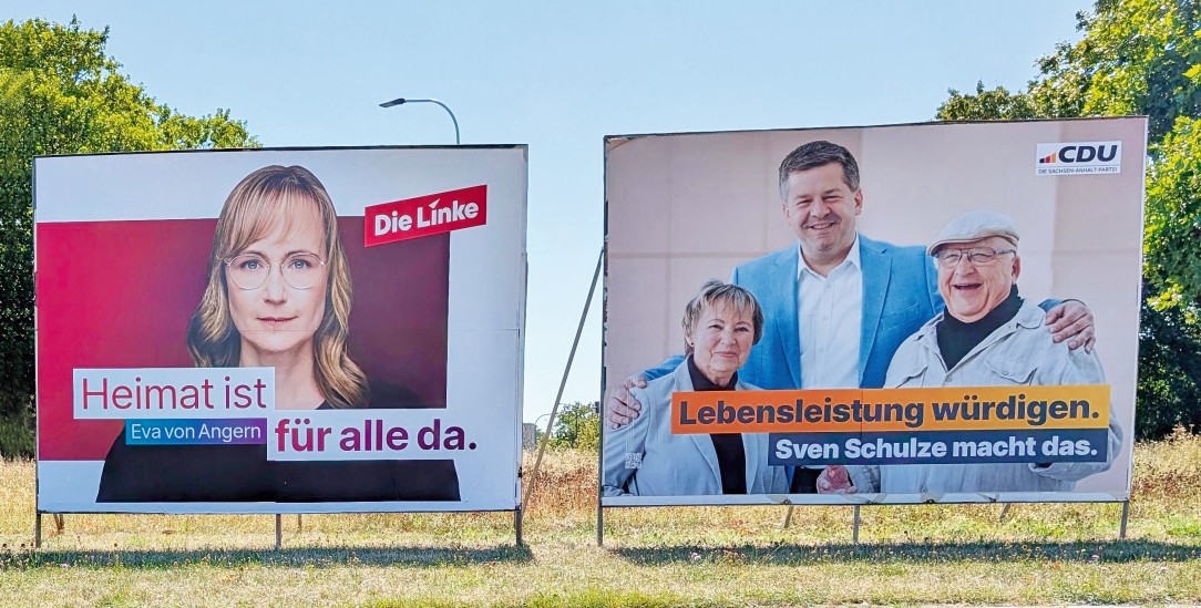 Eva von Angern (l.) und Sven Schulze (r.), die Spitzenkandidaten von Linkspartei und CDU in Sachsen-Anhalt, arbeiten im Landtag längst pragmatisch zusammen. (Foto: pa/dts-Agentur)
