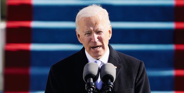 Washington: Joe Biden während seiner Inaugurationsrede (Foto: pa/ap/Semansky)