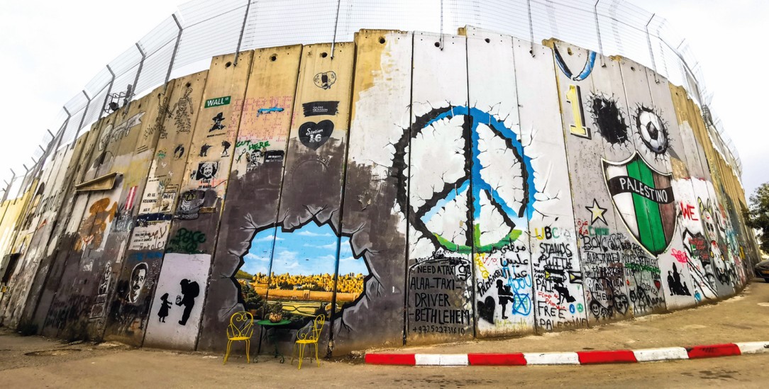Sehnsucht nach Frieden: Graffiti an der Sperranlage zwischen Israel und Westjordanland. (Foto: imago images / NurPhoto / Beata Zawrzel)