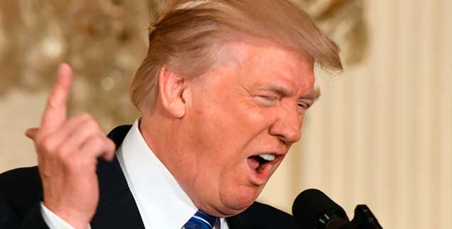 Die Wut des Präsidenten überträgt sich auf das ganze Land, in den USA stehen sich Gefolgsleute und Kritiker Donald Trumps zunehmend feindlich gegenüber (Foto: pa/Benic)