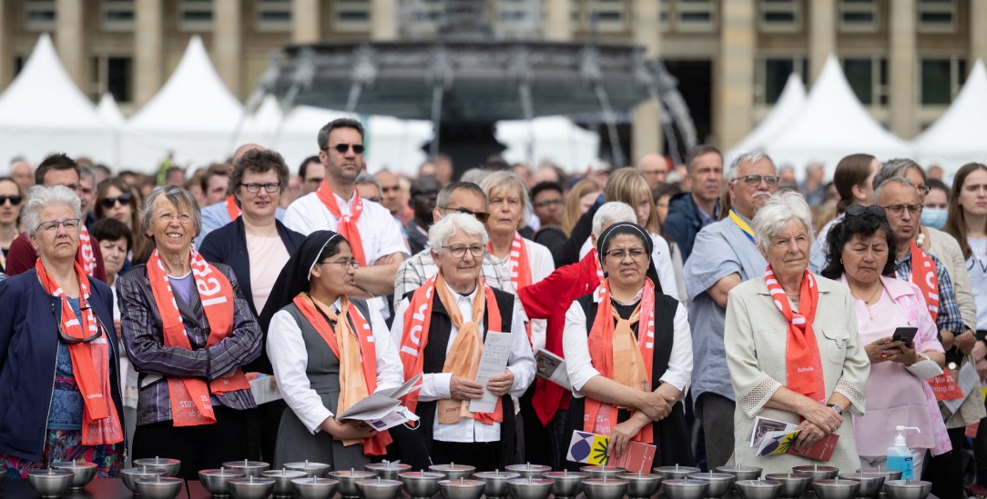 Klassentreffen mit Selbstvergewisserung: Katholikentag in Stuttgart (Foto: pa/Marijan Murat)