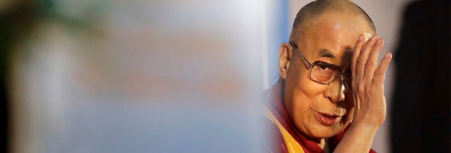 "Jetzt ist die Zeit gekommen zu verstehen, dass wir eine Menschheit auf einem Planeten sind", sagt der Dalai Lama (Foto: pa/AP/Manish Swarup)