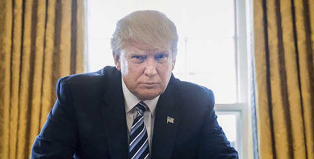 Donald Trump im Weißen Haus: Er ist der unpopulärste Präsident in der modernen amerikanischen Geschichte (Foto: pa/Harnik)