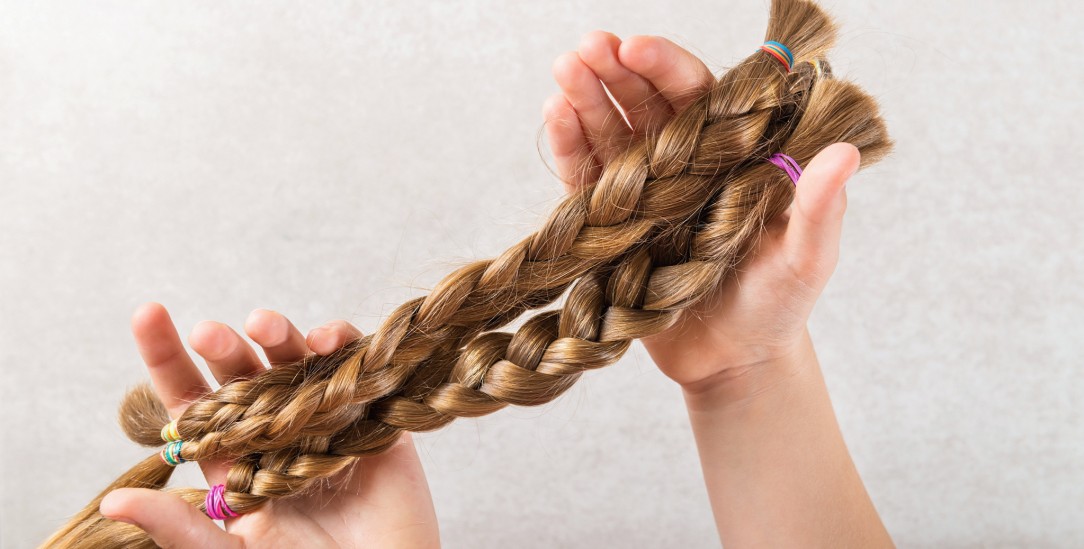 Haarspende: Vor dem Abschneiden wurden die Haare zu Zöpfen geflochten. (Foto: Getty Images/iStockphoto/Manuta)