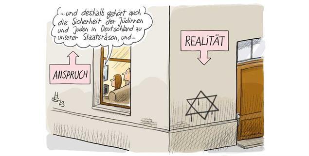 Rassismus und Antisemitismus? Bei uns doch nicht! (Zeichnung: Heiko Sakurai)