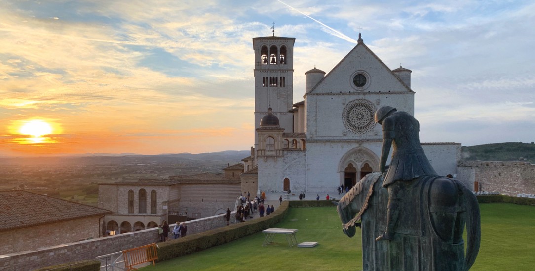 Am Ziel: Die Basilika San Francesco in Assisi (Foto: Bernd Hauser)