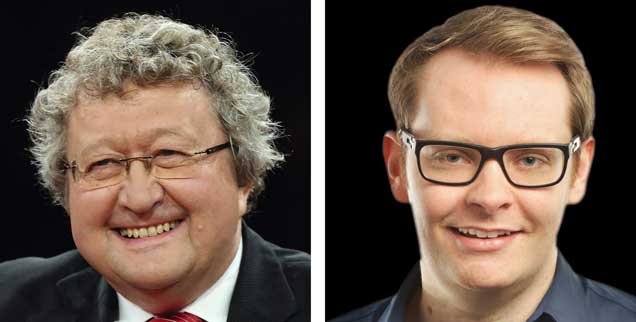 Der Politikwissenschaftler Werner Patzelt (links) ist für Debatten mit der AfD, Jan Welsch (rechts), ehemaliger Juso-Kreisvorsitzender in Konstanz und Jurastudent, hält davon nichts. (Fotos: pa/Eventpress Stauffenberg; Pfeiifer) 