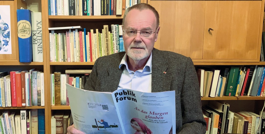 Als Publik-Forum gegründet wurde, studierte er in Freiburg: Wolfgang Schneider ist bis heute der Zeitschrift treu geblieben. Viele Jahre war er im Vorstand der Leserinitiative aktiv. (Foto: Privat)