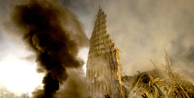 Ruinen des World Trade Centers in New York: Die Bilder vom September 2001 bleiben für immer im Gedächtnis (Foto: pa)