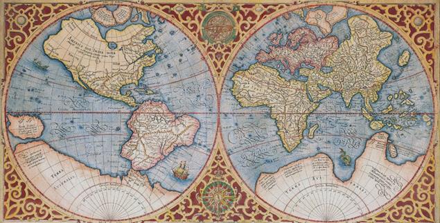 Gewohnte Perspektive: Die historische Mercator-Karte zeigt aber ein verzerrtes Bild der Welt(Foto: alamy/Classic Image)
