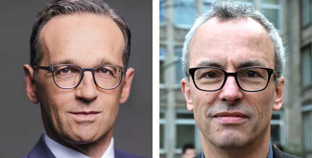 Bundesjustizminister Heiko Maas (linkes Bild) will, dass Kinderehen automatisch bei der Einreise an der Grenze annulliert werden, der Journalist Ludwig Greven hat Bedenken (Foto: Thomas Koehler/photothek.net; wikimedia/Bernd Schwabe)