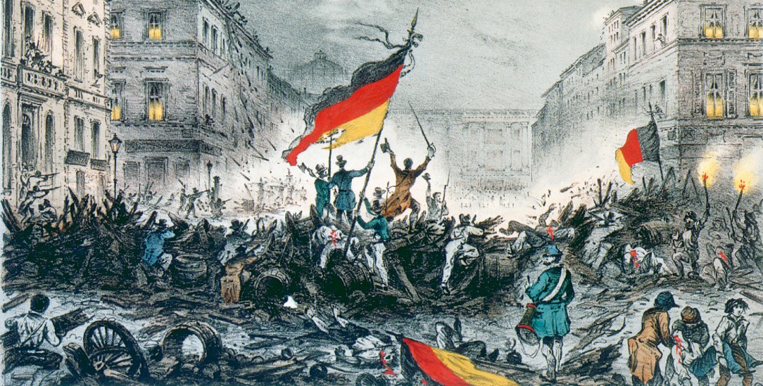 Straßenkämpfe in Berlin am 18. und 19. März 1848 (Foto: pa / akg-images)