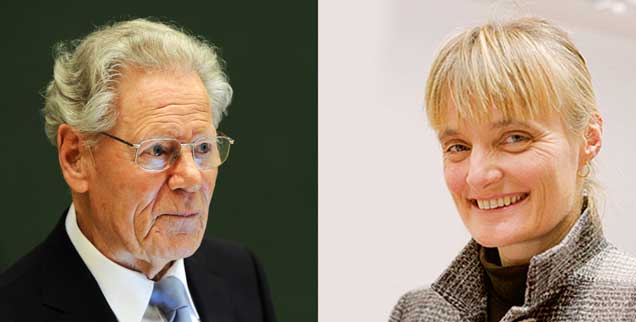 Der Theologe Hans Küng und die Sterbebegleiterin Monika Renz streiten über die Frage: Darf ein Christ sich töten? (Fotos: pa/Bockwoldt; privat)