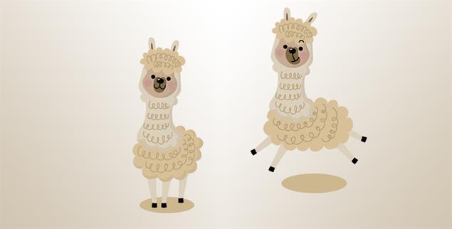 Ist so schnell verloren! Deshalb: Auf das gehäkelte Alpaka der Tante bitte ganz besonders gut aufpassen! (Illustration: istockphoto / dusida)