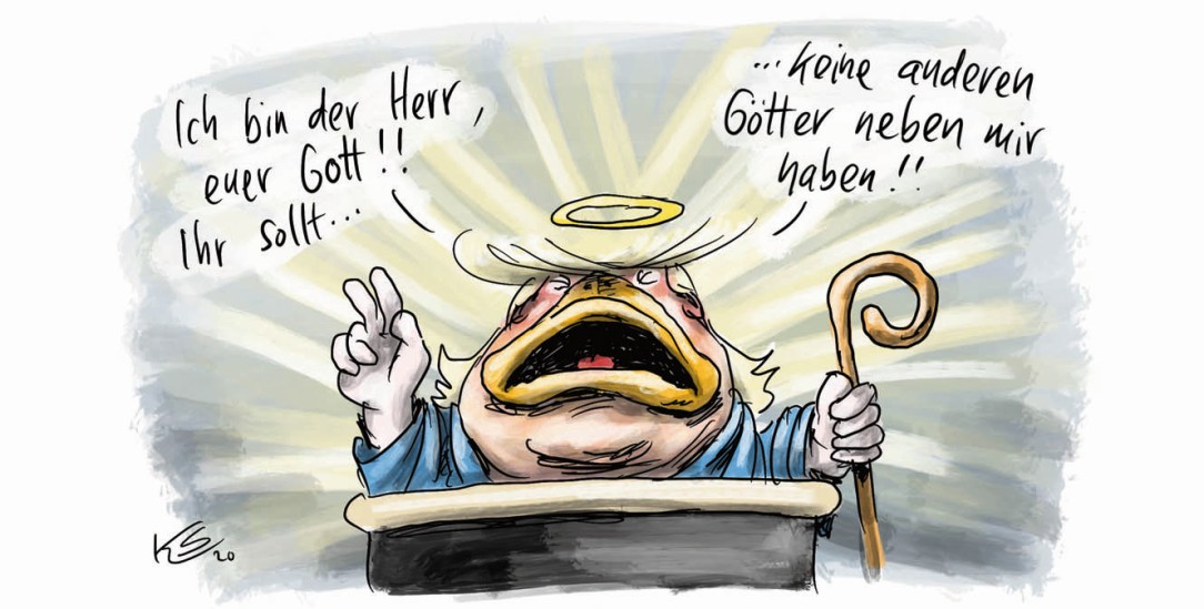 Was macht Donald Trump in Zukunft? (Zeichnung: Klaus Stuttmann)