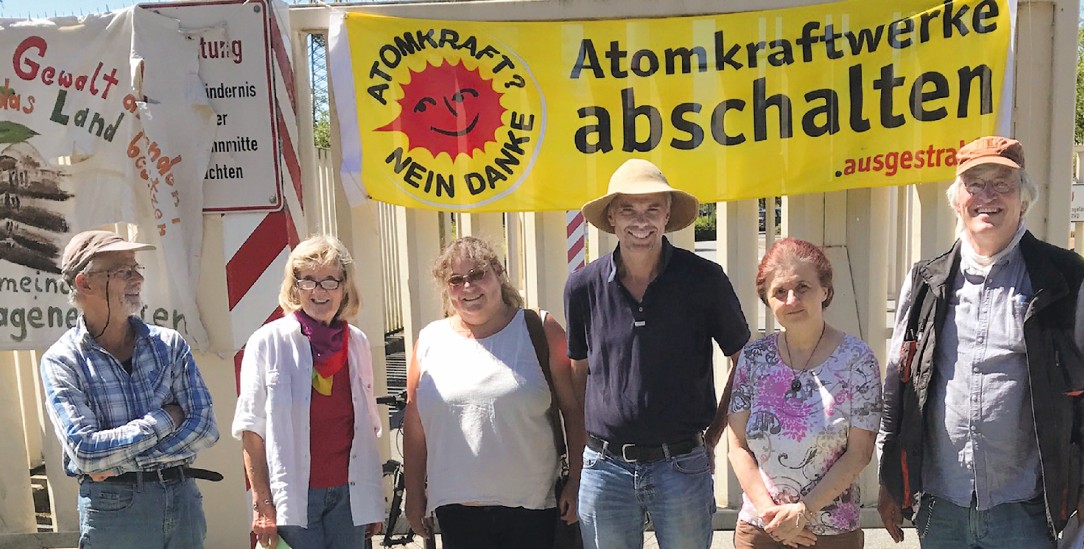 Ihr Wunsch ging in Erfüllung: Anti-AKW-Mahnwache in Brokdorf (Foto: Privat)