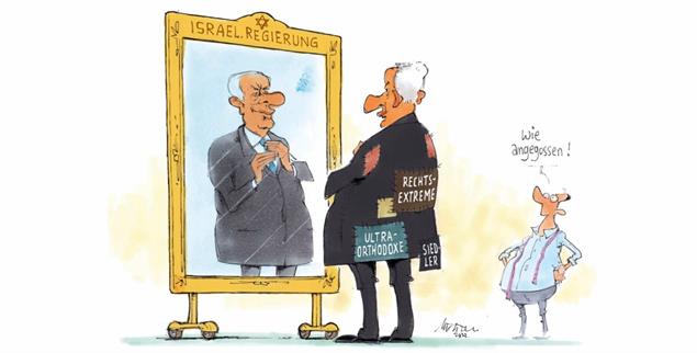 Zusammengeflickt für das politische Überleben: Benjamin Netanjahu ist zur Geisel seiner Koalitionspartner geworden