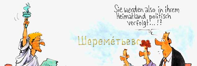 Edward Snowden tut das, was in der Demokratie unverzichtbar ist: er sucht die Wahrheit, er deckt das Verborgene auf, meint der Theologe Friedrich Schorlemmer (Zeichnung: Mester)