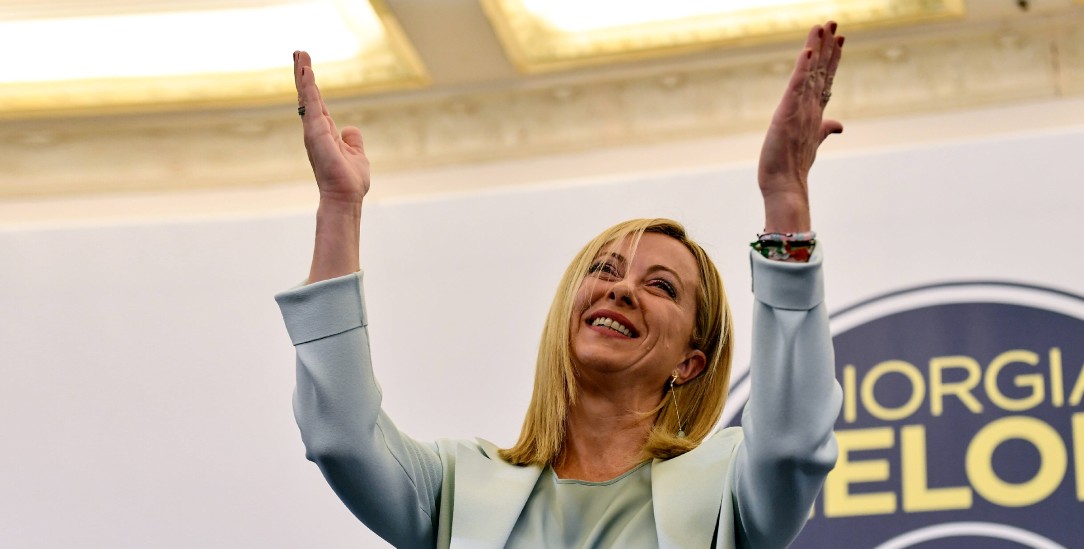 Die Wahlsiegerin Giorgia Meloni (Foto: IMAGO/Matteo Gribaudi)