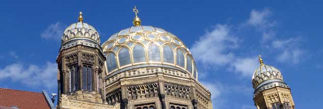 Die neue Synagoge in Berlin zeugt von der aufblühenden jüdischen Gemeinde in der Hauptstadt, sie hat mittlerweile wieder mehr als 10.000 Mitglieder (Foto: pa/Krimmer)