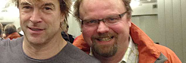 Pfarrer Bernd Wolharn ist nah dran an dem, was Jugendliche interessiert: Zu Campino (links), dem Sänger der Toten Hosen, hat er einen guten Draht (Foto: privat)
